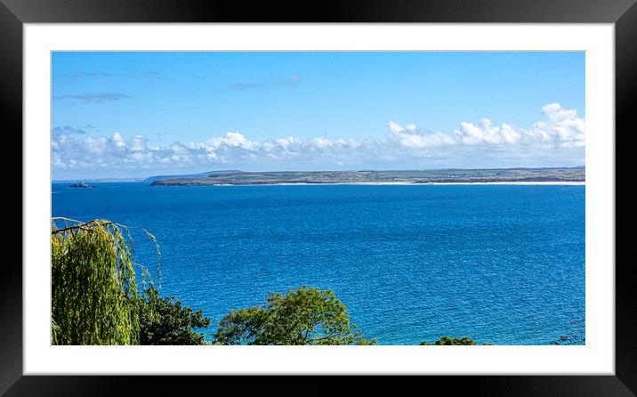 st.ives bay Framed Mounted Print by keith sutton