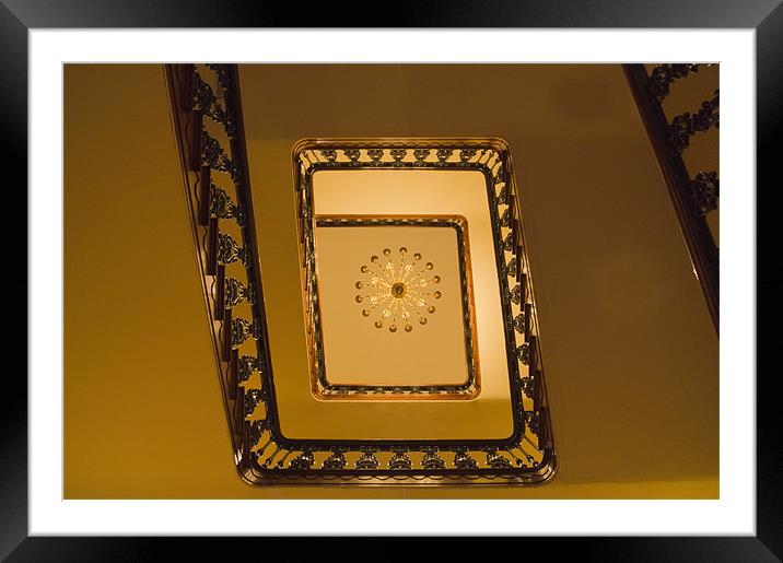 square spiral Framed Mounted Print by keith sutton