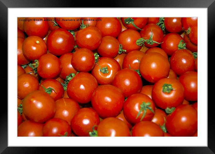 tomatoes aplenty Framed Mounted Print by keith sutton
