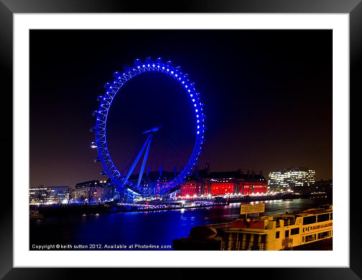the eye Framed Mounted Print by keith sutton