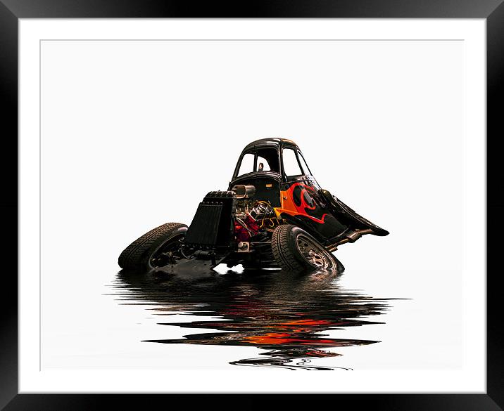 warped rod Framed Mounted Print by keith sutton