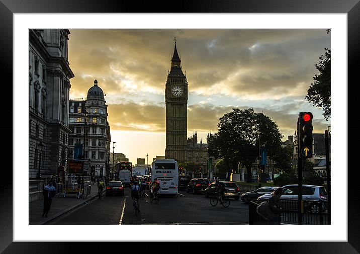 big ben Framed Mounted Print by keith sutton