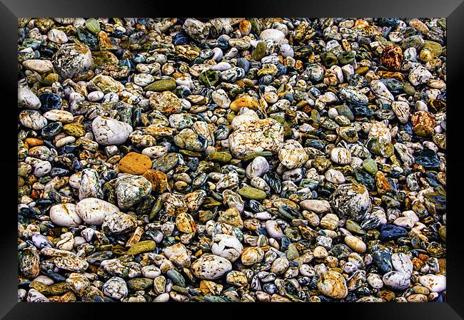 pebbles Framed Print by keith sutton
