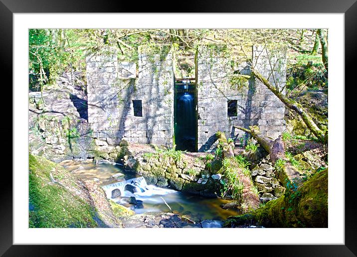 Gunpowder mill in the woods Framed Mounted Print by keith sutton