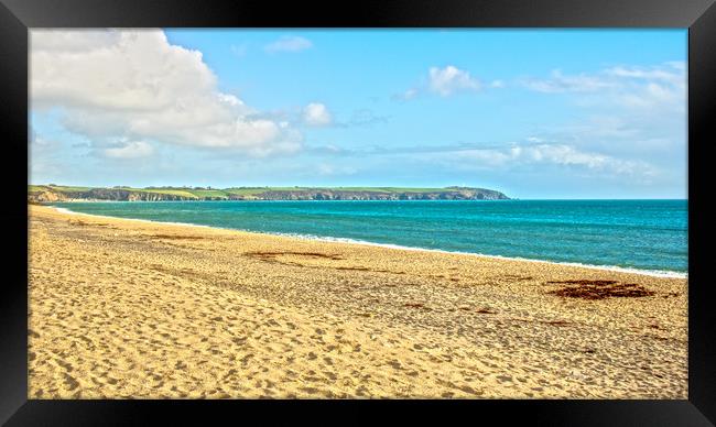 carlyon bay Framed Print by keith sutton