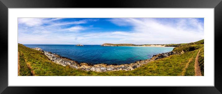 crantock Framed Mounted Print by keith sutton