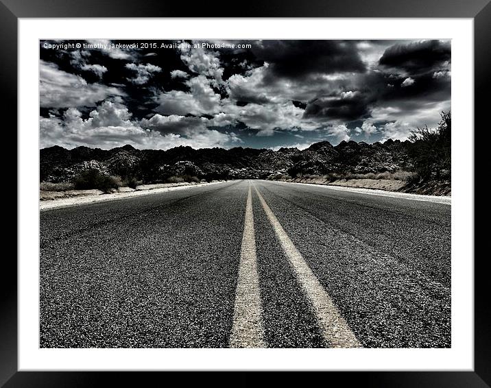 The Long Road home Framed Mounted Print by timothy jankowski