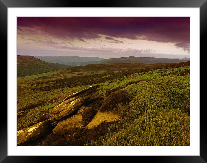 Peak district view Framed Mounted Print by Paul Fisher