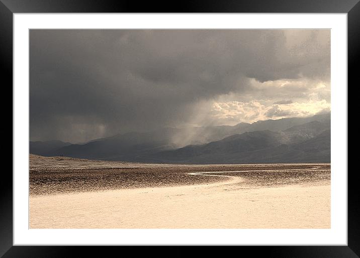 Badwater Basin - Death Valley Framed Mounted Print by Paul Fisher