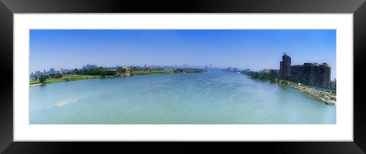The River Nile, Cairo, Egypt Framed Mounted Print by Paul Fisher
