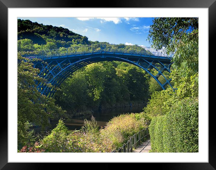 The Ironbridge, Shropshire Framed Mounted Print by Paul Fisher