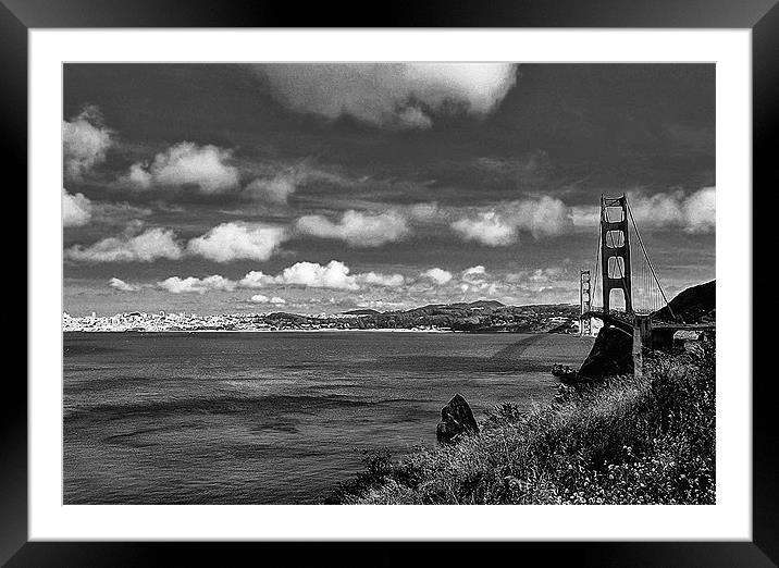 San Francisco bay Framed Mounted Print by Paul Fisher
