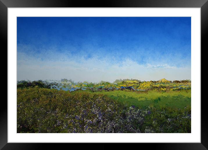 Abstract Summer Landscape Framed Mounted Print by Paul Fisher