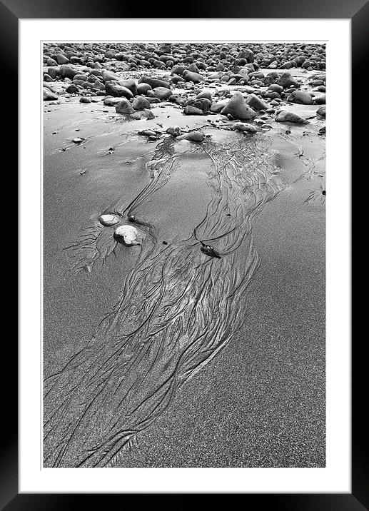  Patterns in the sand Framed Mounted Print by Andrew Richards