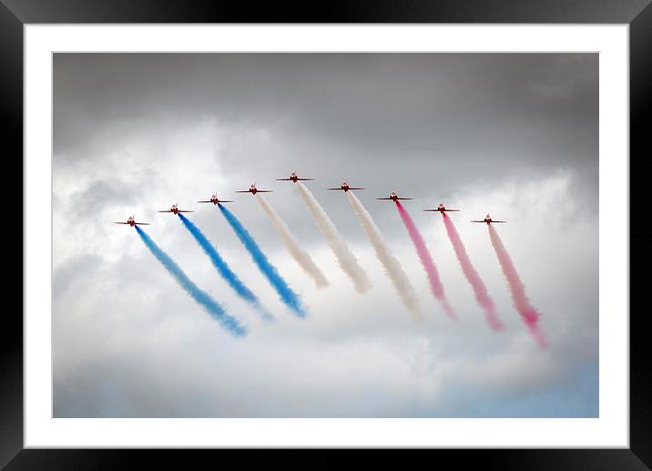  Red Arrows Framed Mounted Print by Andrew Richards
