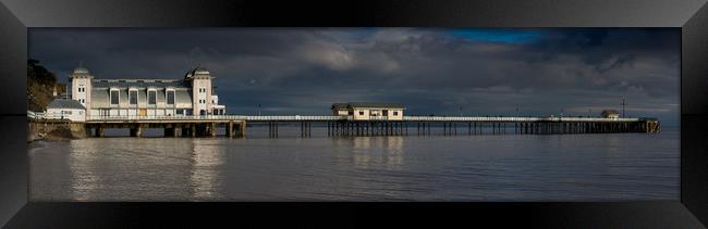 Penarth Pier panorama Framed Print by Andrew Richards