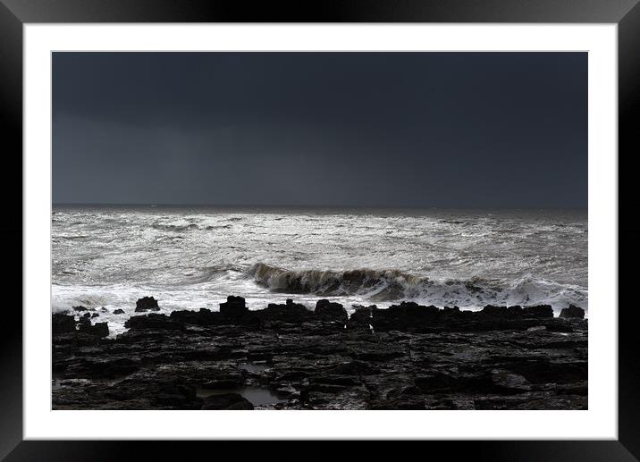 A storm at sea Framed Mounted Print by Andrew Richards