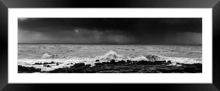 Porthcawl storm Framed Mounted Print by Andrew Richards