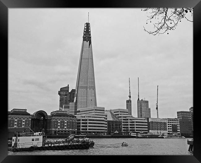 The Shard Framed Print by Noreen Linale