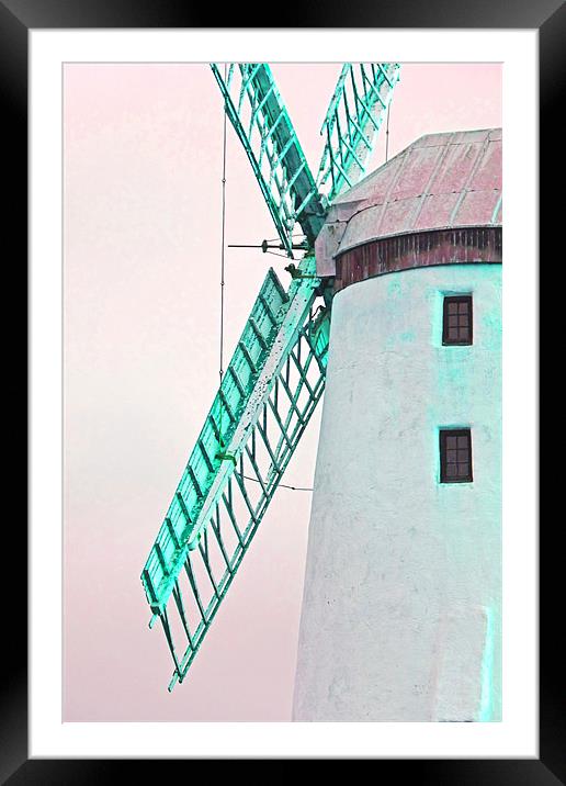 Windmills Of Your Mind Framed Mounted Print by Noreen Linale