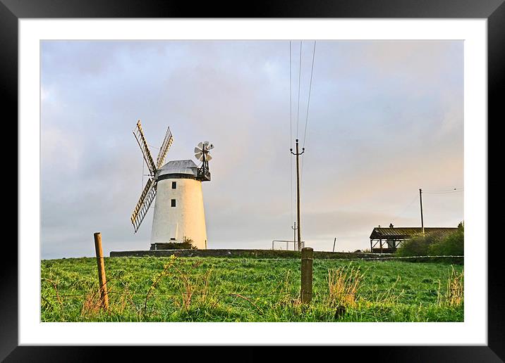 Ballycopeland Windmill Framed Mounted Print by Noreen Linale