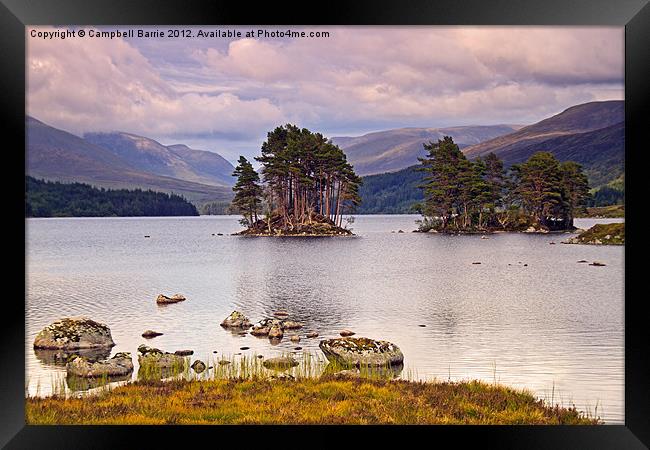 Loch Ossian Framed Print by Campbell Barrie
