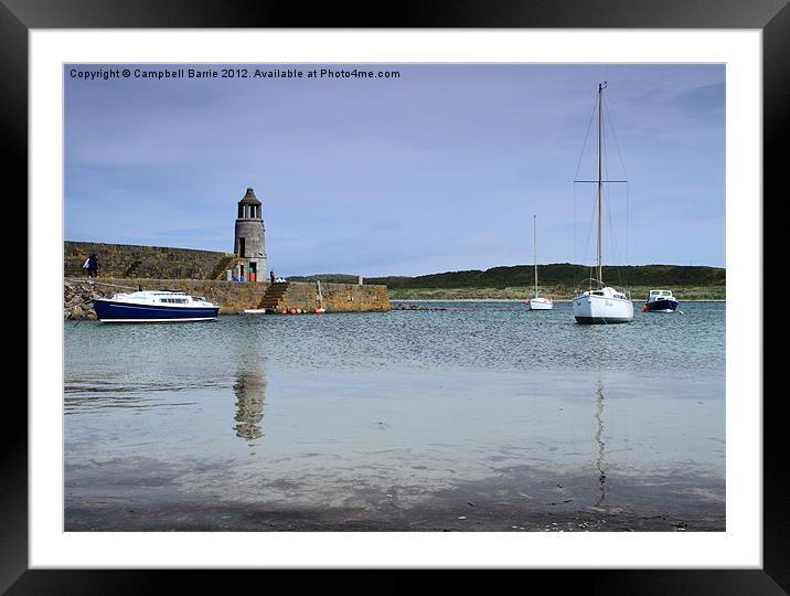 Port Logan, Mull of Galloway Framed Mounted Print by Campbell Barrie