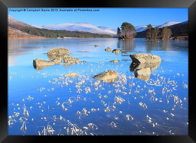 Loch Ossian, Corrour Framed Print by Campbell Barrie