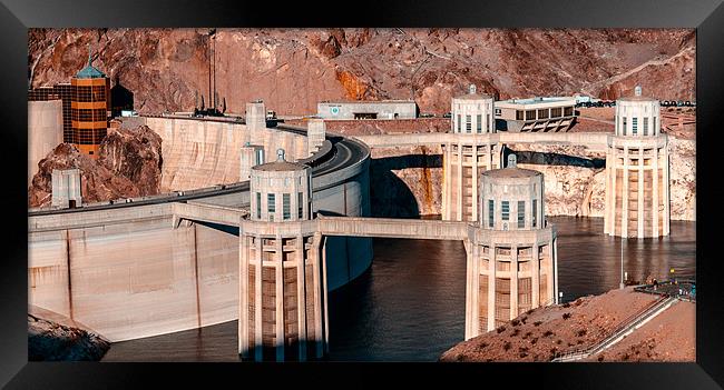 Hoover Dam Framed Print by Ray Shiu