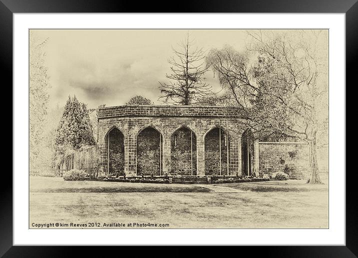 the pavilion Framed Mounted Print by kim Reeves
