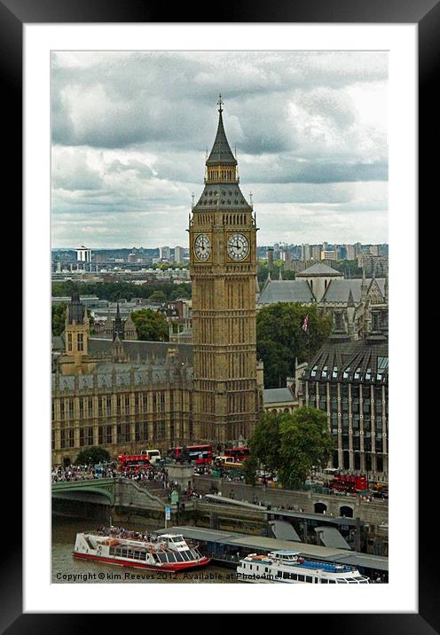 London Landmark Framed Mounted Print by kim Reeves