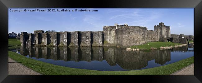 Caerphilly Castle Framed Print by Hazel Powell