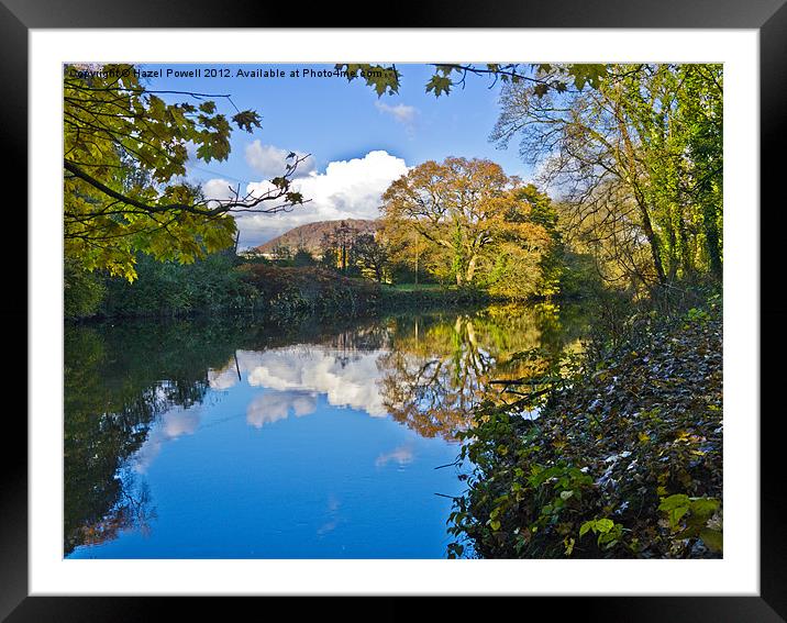 River Taff Framed Mounted Print by Hazel Powell