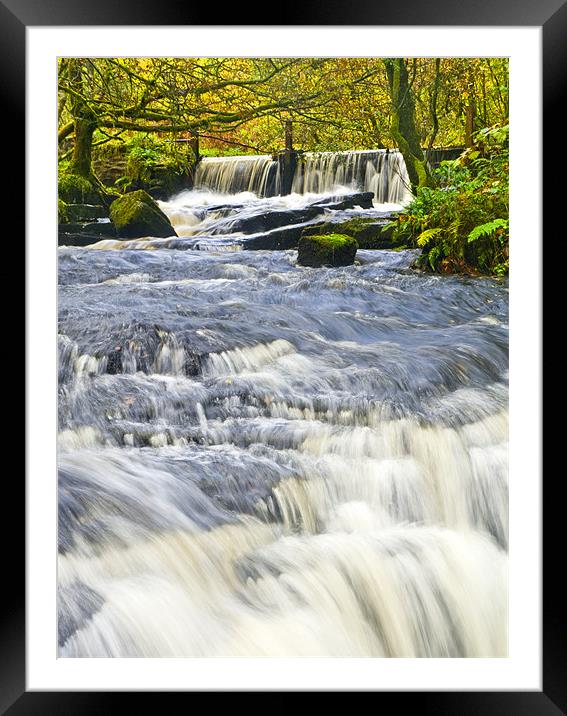 Waterfall, Garwnant Forestry Centre Framed Mounted Print by Hazel Powell