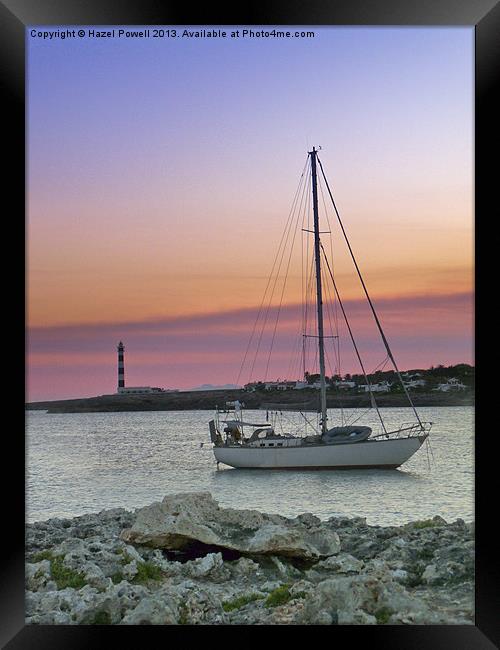Cape dAtruix, Lighthouse, Menorca, Framed Print by Hazel Powell