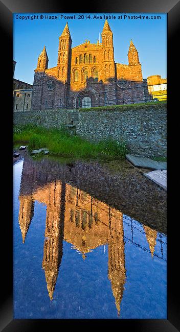  St Davids Cathedral Reflections Framed Print by Hazel Powell