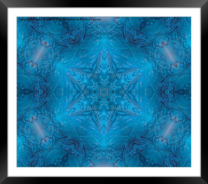  Ice Patterns Framed Mounted Print by Hazel Powell