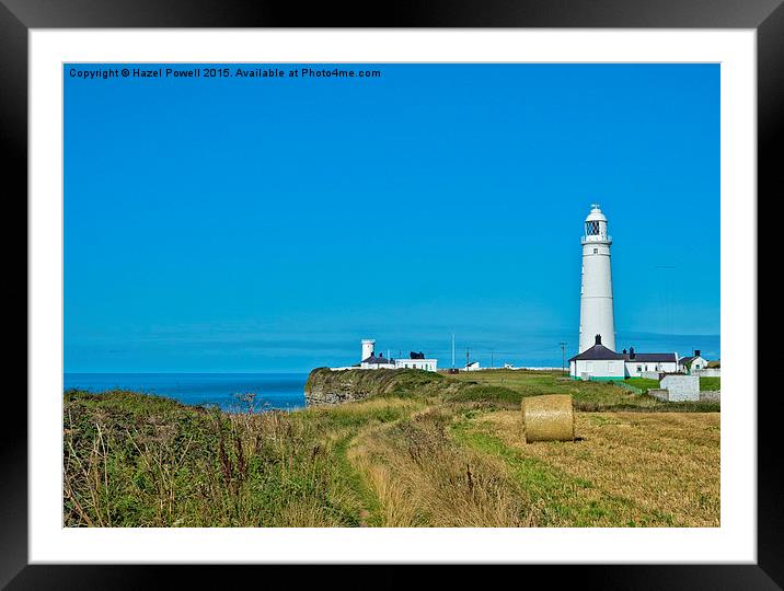  Nash Point Lighthouse Framed Mounted Print by Hazel Powell