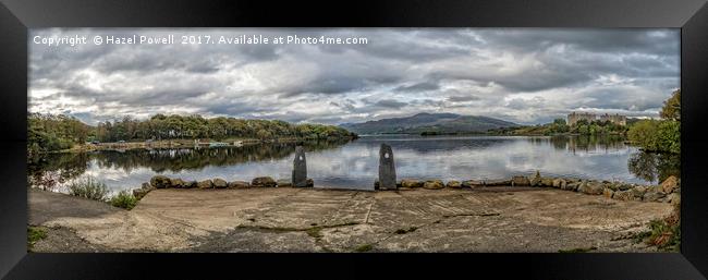 Trawsfynydd Lake, Gwynedd & Power Station Framed Print by Hazel Powell