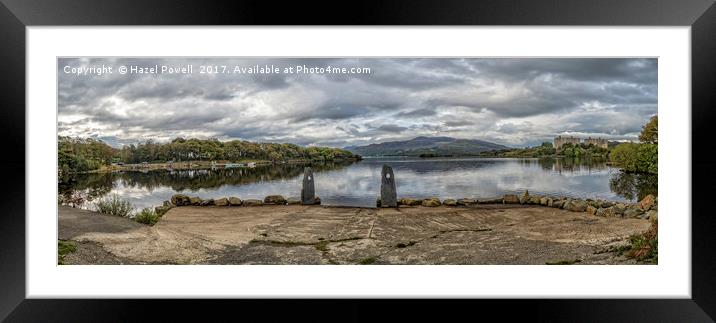 Trawsfynydd Lake, Gwynedd & Power Station Framed Mounted Print by Hazel Powell