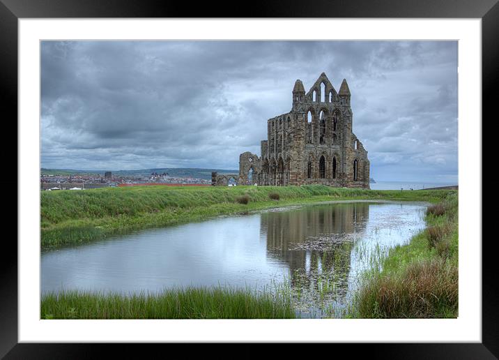 whitby abbey Framed Mounted Print by Jeff Brunton
