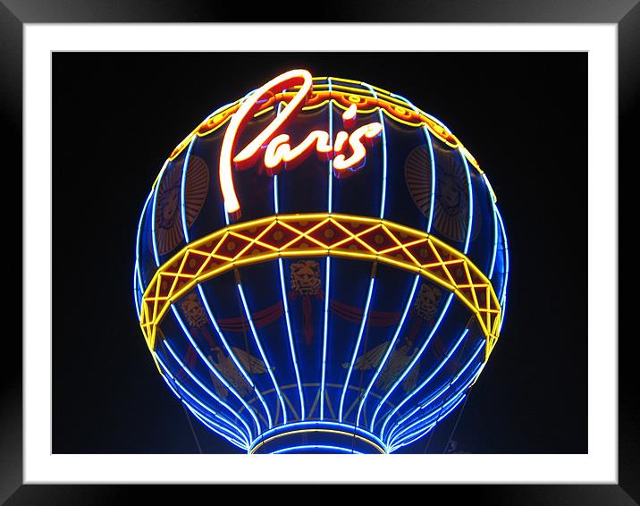 Paris Hotel Balloon Framed Mounted Print by Jon Kondrath
