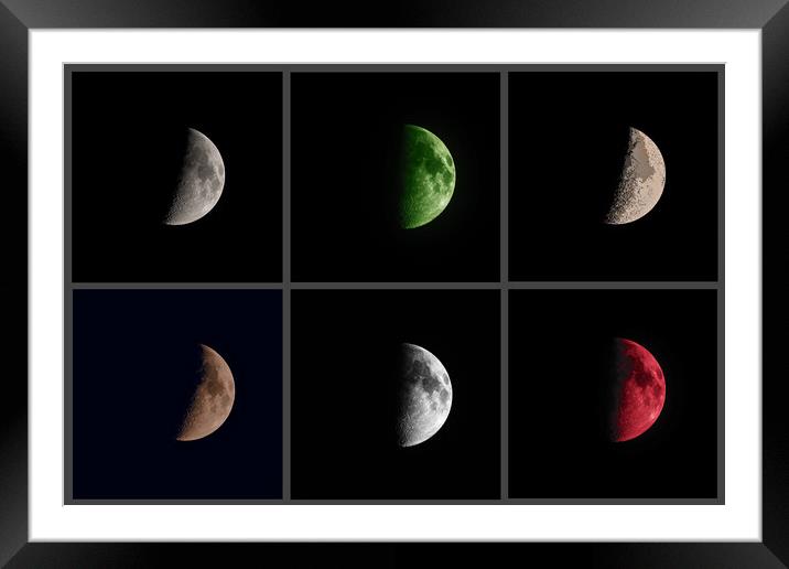 Crescent Moon Art Framed Mounted Print by mark humpage
