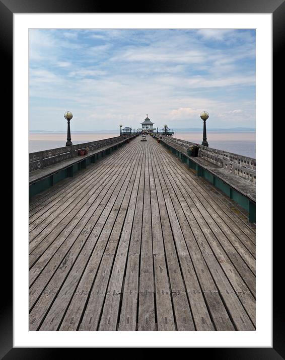 Clevedon Pier, Somerset Framed Mounted Print by mark humpage