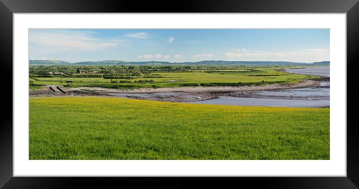 Clevedon coast looking from top of Poets Walk Framed Mounted Print by mark humpage