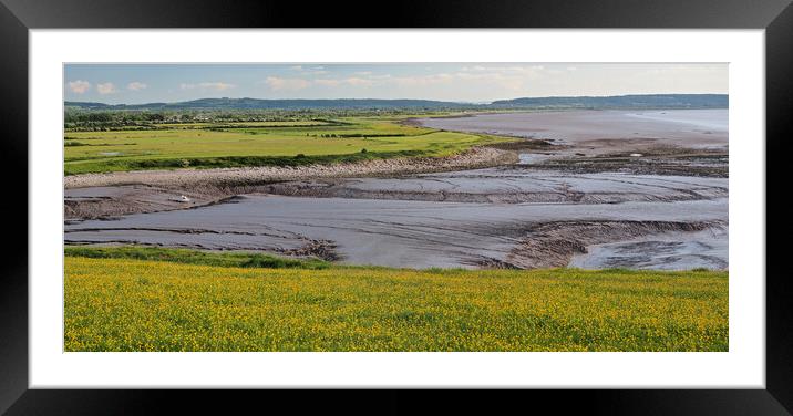 Clevedon coast looking from top of Poets Walk hill Framed Mounted Print by mark humpage