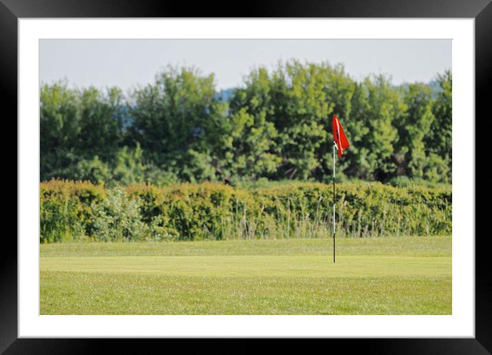 Clevedon golf course, Somerset Framed Mounted Print by mark humpage