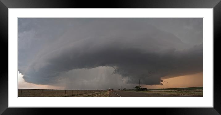 Supercell Storm Framed Mounted Print by mark humpage