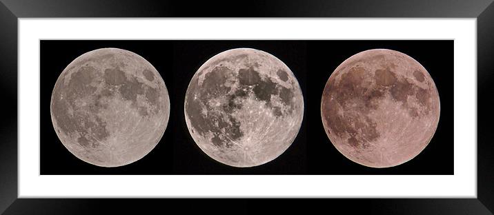 Lunar Trio Framed Mounted Print by mark humpage