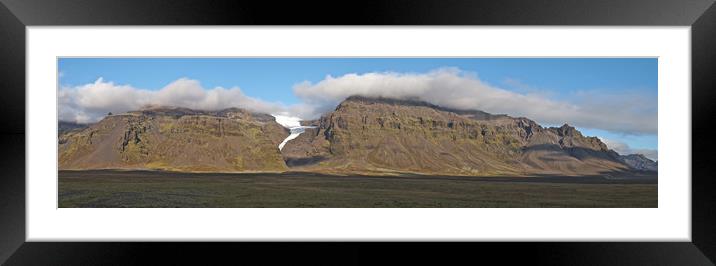 Iceland volcano landscape Framed Mounted Print by mark humpage